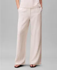 カルバンクライン レディース ボトムス カジュアルパンツ Calvin Klein Womens Textured HighRise Pants Tofu