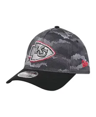 ニューエラ メンズ アクセサリー 帽子 New Era Mens Blackansas City Chiefs Camo AFrame 39THIRTY Flex Hat Black ブラック