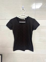 希少】 CELINE トリオンフ ロゴ スパンコール 半袖 Tシャツ Mサイズ 