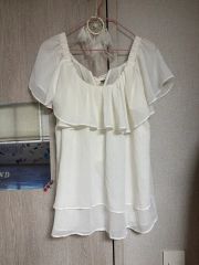 MARELLA ベルト柄 バンドカラーブラウス ダークグレー - メルカリ