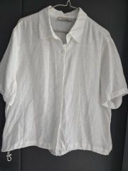fog linen work フォグリネン シャツ 開衿 ホワイトボタン 白 - メルカリ