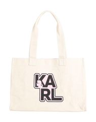 Milky pile tote bag with chouchou - メルカリ