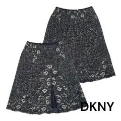 (us4) DKNY ツイード レイ Aライン スカート DKNY スカート ゲストルックのサムネイル