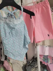 ピンク ハーフパンツ トップス SET