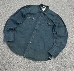 90s Levi's リーバイス ブラック デニムシャツ L ハルキの古着 - メルカリ