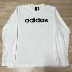 アディダス メンズ オリジナル ロゴ コットン 長袖Tシャツ XL/105