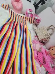 カラー ストライプ オフショルダー ワンピース JUICY COUTUREのサムネイル
