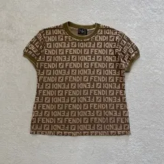 FENDI フェンディ レディース オールドスクール 半袖ニット 66-77