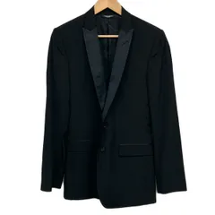 DOLCE&GABBANA(ドルチェアンドガッバーナ) ジャケット サイズ44 S メンズ美品  - 黒 長袖/肩パッド/春/秋