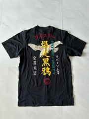 新品タグ付】 Y-3 ワイスリー 爆走黒鴉ロゴ刺繍 Tシャツ 希少L