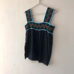 Kapital キャピタル リネン 麻 ノースリーブ トップス ブラック 黒