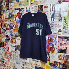 希少】MLB シアトル・マリナーズ イチロー 51 Tシャツ ネイビー L