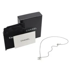極美品 CHANEL シャネル ネックレス ココマーク ラインストーン F12W SV necklace CC rhinestone SV F12W 美品 中古 4a000657