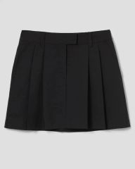 ZARA プリーツベルト付きキュロットスカートS ブラック - メルカリ