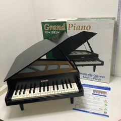 KAWAI Mini Grand Piano, 32 Keys, Black, with Scale Stickers, Beginner-Friendly, Educational Toy, Children's Piano Practice Instrument, Keyboard Instrument, Toy, Interior Decor, 260504-5Y