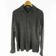 ポロ バイ ラルフローレン Polo by Ralph Lauren 90’S シャツ フランネル 長袖 千鳥柄 チェック グレー コットン S トップス ヴィンテージ オールド 