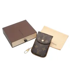 極美品 LOUIS VUITTON ルイヴィトン アクセサリーポーチ エテュイ・テレフォンヌMM モノグラム M66546 ゴールド金具 中古 4a001253