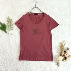 BURBERRY LONDON 半袖 Tシャツ レッド ロゴプリント L - メルカリ
