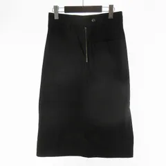 マーガレットハウエル MHL. 21SS 1 コットン キャンバス ワーク フレアスカート 595-2132501 ブラック 黒 ボトムス