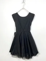 JILL by JILLSTUART ジルスチュアート 125-6140105 リボン チュール パーティー 結婚式二次会 ドレス ワンピース sizeM/黒 ■■レディース
