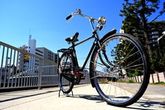 ツノダ自転車ビンテージサイクル チャイルドシート有り昭和レトロ