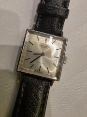 美品】IWC 手巻き時計 スクエア シルバー文字盤 レディース 稼動 