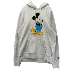 リーバイス ミッキーマウス 弱起毛 フーディー Tシャツ L