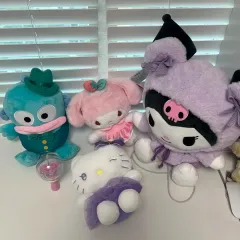 サンリオ ぬいぐるみ (ハンギョドン、マイメロディ、クロミ、ハローキティ)