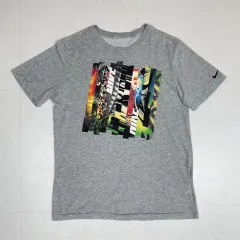 ナイキ NIKE グレー グラフィック 半袖 Tシャツ L