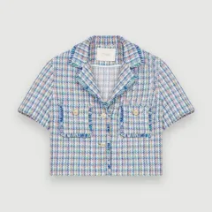 MAJE マージュ ルーレックス マルチ COLOR ツイード 半袖 ジャケットのサムネイル