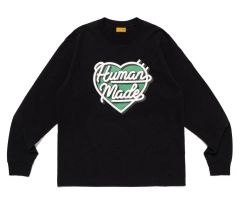 Human Made ハートロゴ 長袖カットソー 黒 M - メルカリ