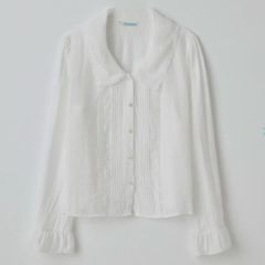 新品 71,500円 マディソンブルー エンブロイダリー レース ブラウス 白