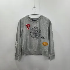 ポロラルフローレン キッズ 刺繍 プリンティング スウェット L/12/14