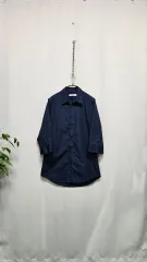 ジルサンダー 7分袖 シャツ(ネイビー)