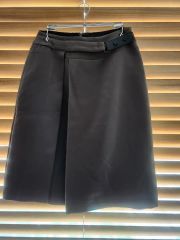 お値下げ】sacai luck (サカイ ラック) 濃紺ウールメルトンスカート