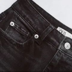 ZARA | ジーンズ マムフィット ジーン ブラック