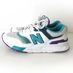 ニューバランス NEW BALANCE CM997HDO スニーカー シューズ レトロ柄 24.0cm 白 ホワイト 緑 グリーン 紫 US 6 くつ 靴