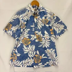 reyn spooner 90年代 プリント 花柄 プルオーバーシャツ ボタンダウン ポロシャツ アロハシャツ サイズⅬ ビキニタグ リバースプリント 08050402 871のサムネイル