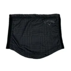 中古 キャロウェイ Callaway ネックウォーマー 黒 ブラック 千鳥格子柄 防寒対策
