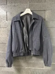 エルムード IN バルーンフィット ブルゾン ネイビー ジャカード 46