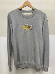 COMME des GARCINS SHIRT × LACOSTE    コムデギャルソン × ラコステ　メンズ　ワッペンプルオーバースウェット トレーナー　Lサイズ