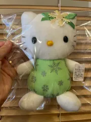 (破格割引)日本 正規品 2002年 クラシック ライトグリーン 花 hello kitty ぬいぐるみ