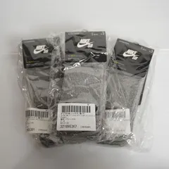 新品 NIKE SB ナイキ エスビー 3P NO SHOW SOCKS ノーショウ ソックス 靴下 3足セット×3 SX4921-004 灰 サイズ27～29cm 1168Q★4のサムネイル