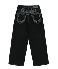 Kashiko Embroidered Nonfade Denim Pants - メルカリ