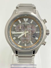 CITIZEN・シチズン☆H100 AT6050-54E電波ソーラーチタン腕時計 - メルカリ