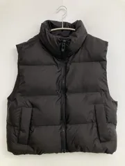 ZARA ザラ ダウンベスト USA M ブラック 無地 フードなし