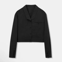 alexanderwang レイヤード クロップドシャツ 黒 XS - メルカリ
