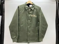 秋冬 PORKCHOP GARAGE SUPPLY 7482-01 ポークチョップ ガレージ サプライ コーチジャケット 裏ボア ポリエステル S カーキ 