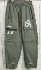 ALWAYS OUT OF STOCK カーゴパンツ オリーブ リネンパンツ M - メルカリ