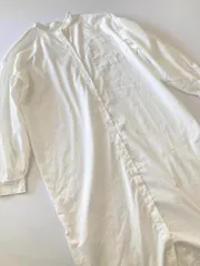 美品 Chillfar 21SS-CH617-1 ボリュームスリーブ スタンドカラー シャツ ワンピース sizeM/白  ■◇レディース